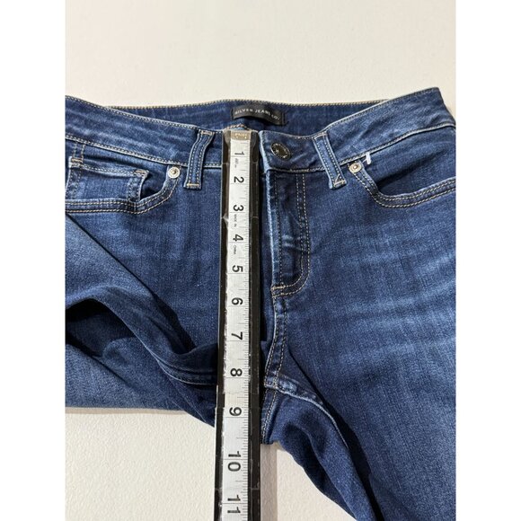 Silver Jeans Co Elyse Slim Boot Dark Wash Stretch Denim Jeans | Size 24 - Picture 8 of 11